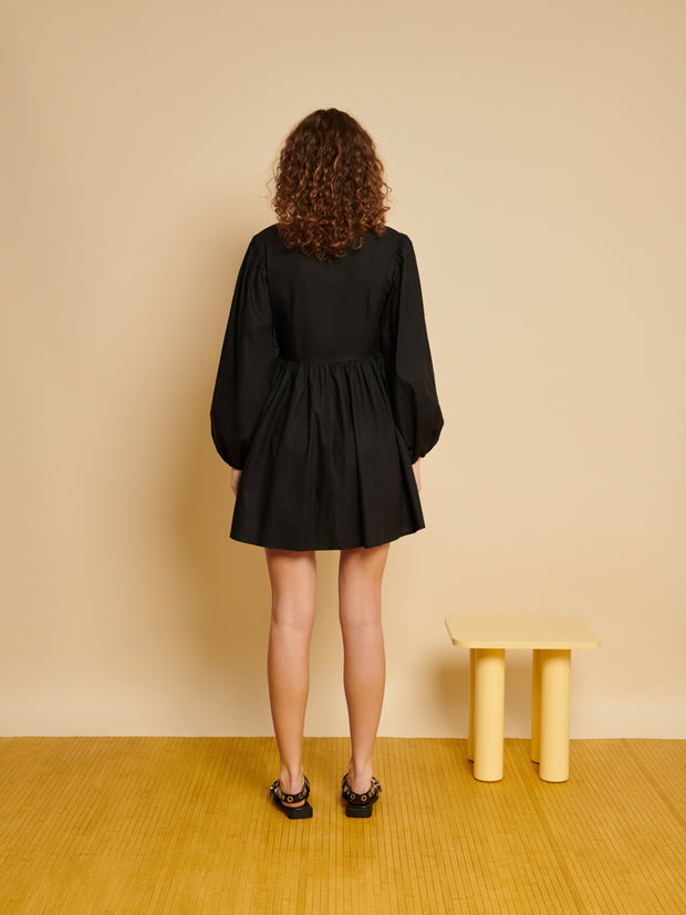 Ghospell Sanna Mini Dress Coal Black