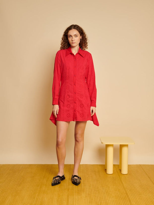 Ghospell Sassa Mini Dress Carmin Red