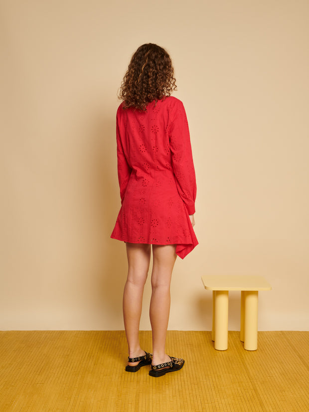 Ghospell Sassa Mini Dress Carmin Red