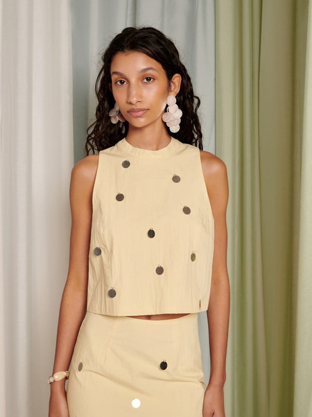 ghospell Solana Top Butter Yellow