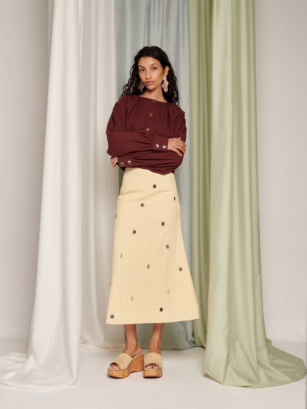 Ghospell Zinnia Jacket Mahogany Brown