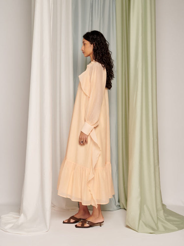 Ghospell Zosia Maxi Dress Peach Nude