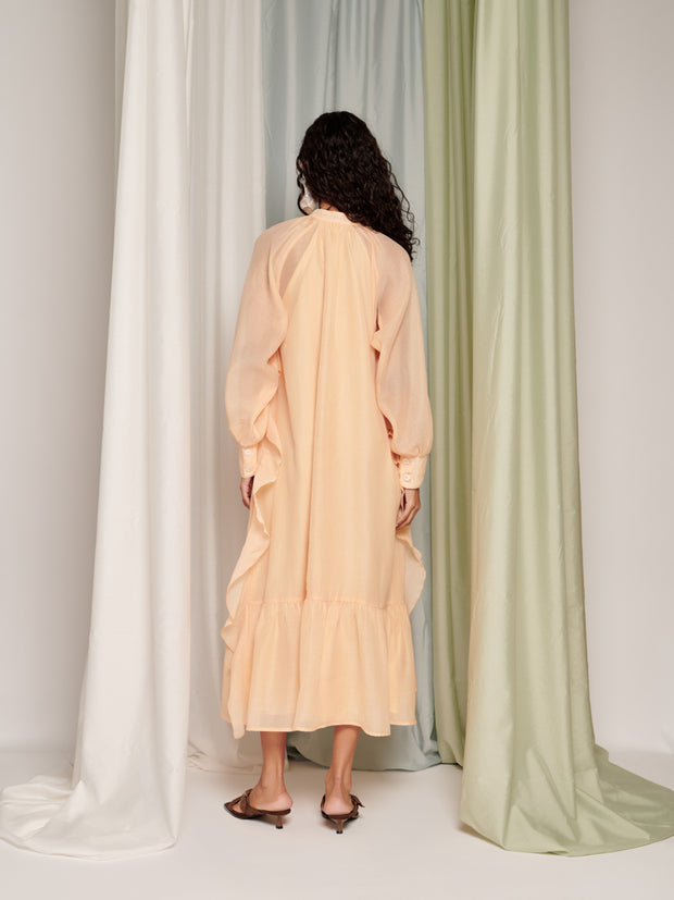 Ghospell Zosia Maxi Dress Peach Nude