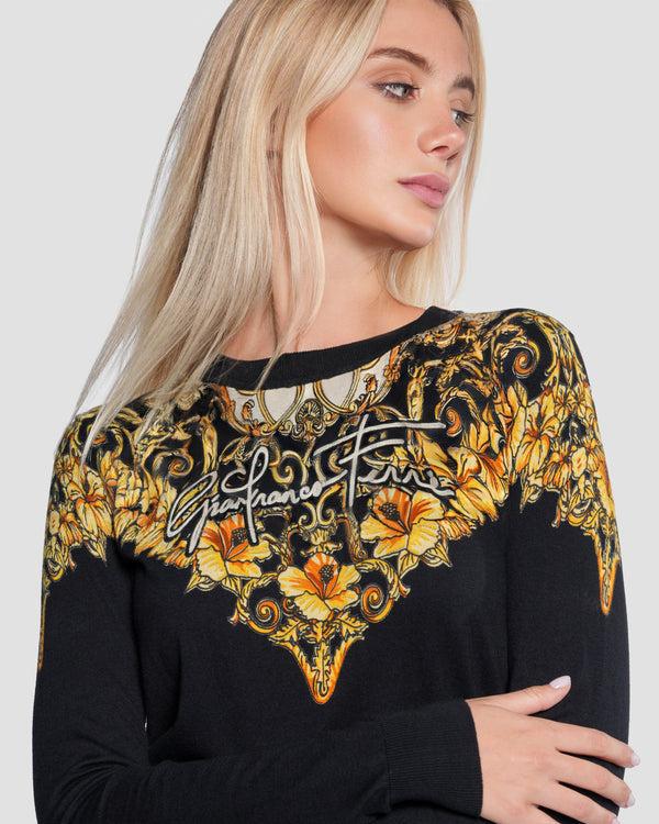 Gianfranco Ferre Baroque Print Pullover Complete The Look