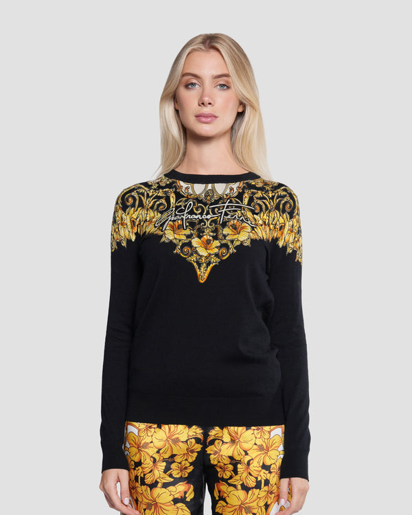 gianfranco ferre Baroque Print Pullover Complete The Look