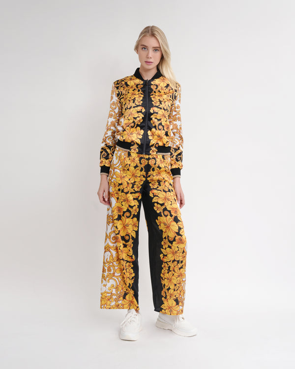 Gianfranco Ferre Baroque Print Reversible Bomber Jacket Complete The Look