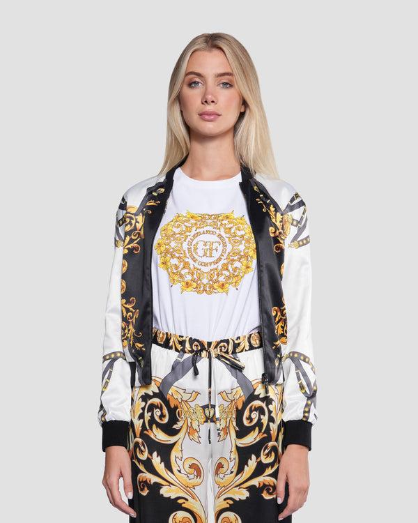 gianfranco ferre Baroque Print Reversible Bomber Jacket Multicolor