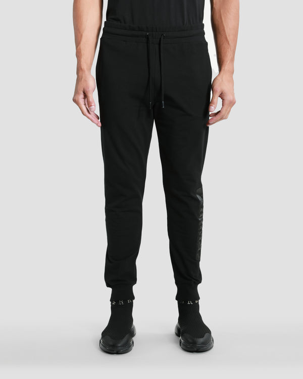 gianfranco ferre Brand Embossed Side Track Pants Black