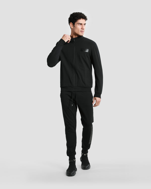 Gianfranco Ferre Brand Embossed Tracksuit Jacket Black