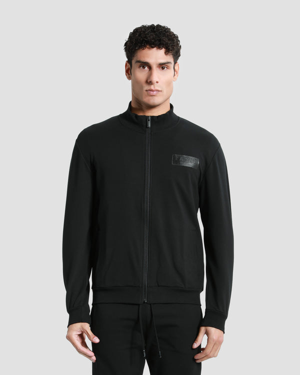 Gianfranco Ferre Brand Embossed Tracksuit Jacket Black