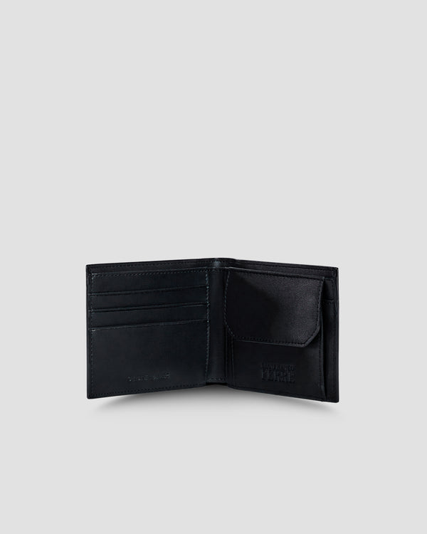 Gianfranco Ferre Brand Lettering Embellished Bifold Wallet - Three Slots Black