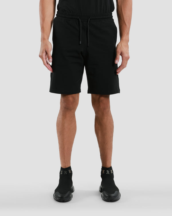 gianfranco ferre Brand Tapered Side Track Shorts Black