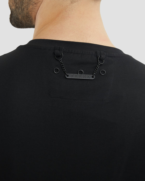 Gianfranco Ferre Contrast Brand Print T-Shirt Black