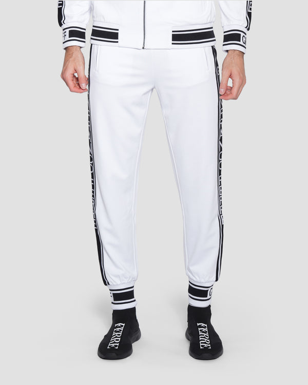 gianfranco ferre Contrast Logo Taping Track Pants White