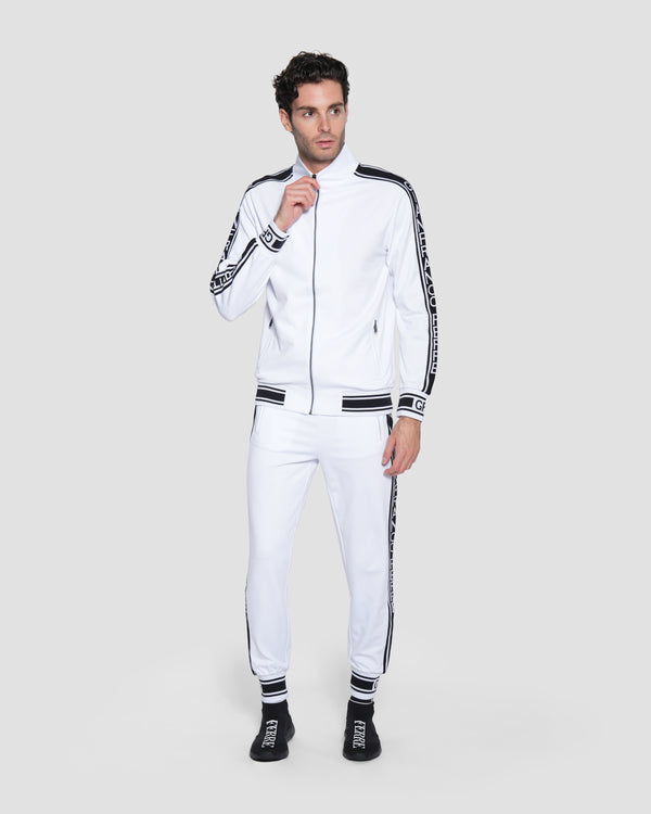 Gianfranco Ferre Contrast Logo Taping Tracksuit Jacket White