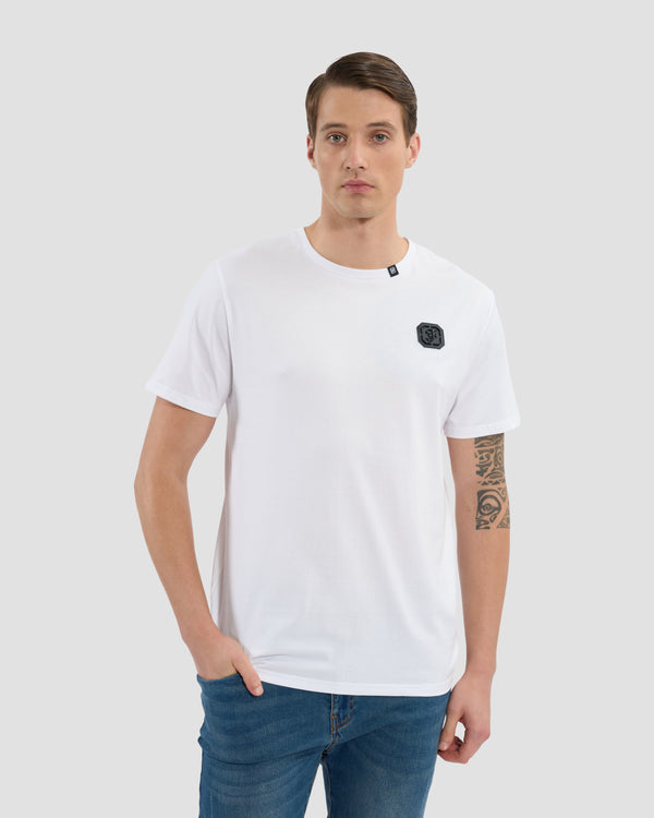 gianfranco ferre Croc-Skin Effect Brand Print T-Shirt White