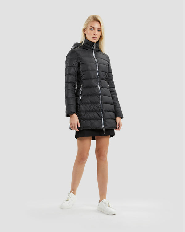 Gianfranco Ferre Detachable Hood Puffer Jacket Black