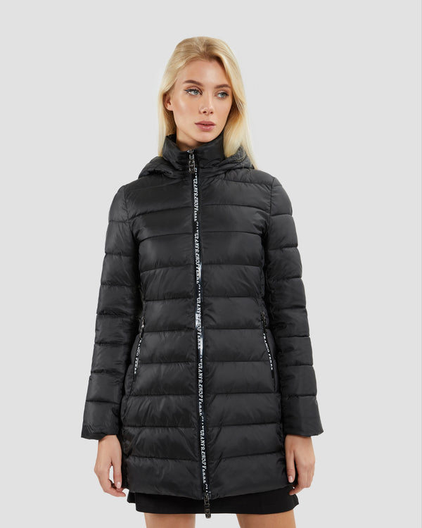 gianfranco ferre Detachable Hood Puffer Jacket Black
