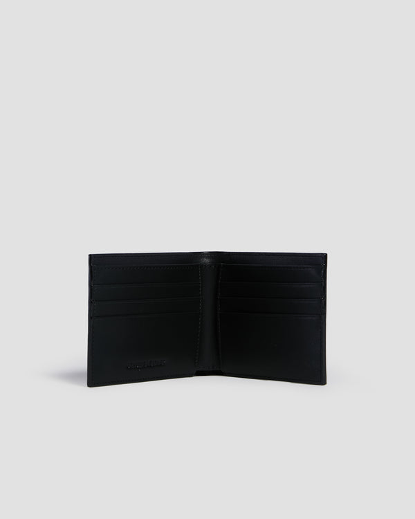 Gianfranco Ferre Embellished Textured Bifold Wallet - Six Slots Black