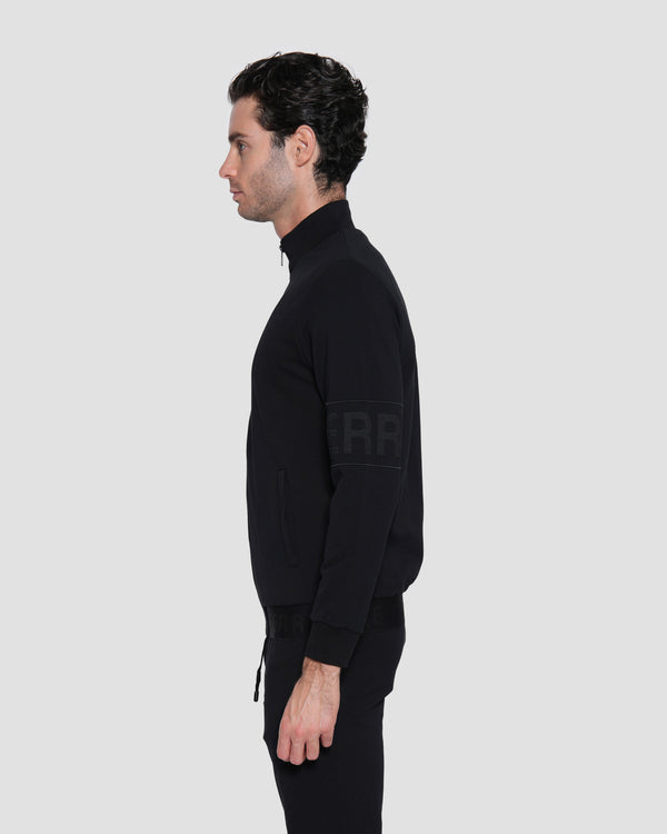 Gianfranco Ferre Embroidered Logo Tracksuit Jacket Black