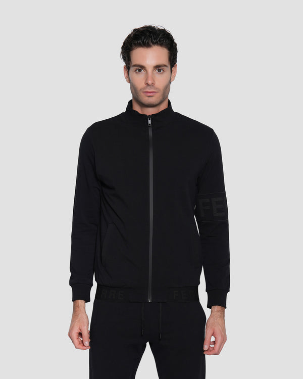 gianfranco ferre Embroidered Logo Tracksuit Jacket Black