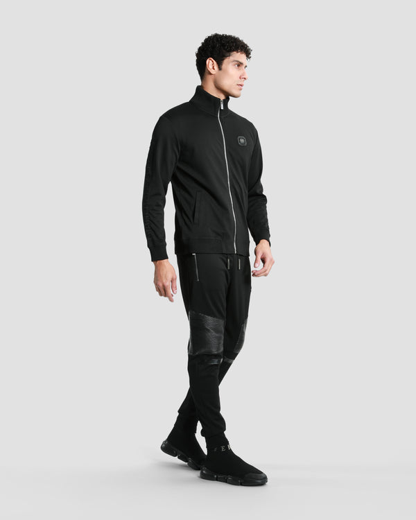 Gianfranco Ferre Embroidered Sleeve Tracksuit Jacket Black