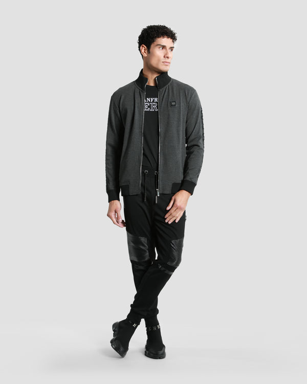 Gianfranco Ferre Embroidered Sleeve Tracksuit Jacket Grey