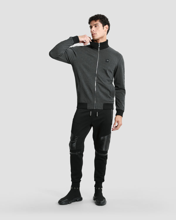 Gianfranco Ferre Embroidered Sleeve Tracksuit Jacket Grey