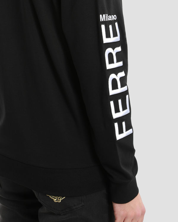 Gianfranco Ferre Embroidered Tracksuit Jacket Black