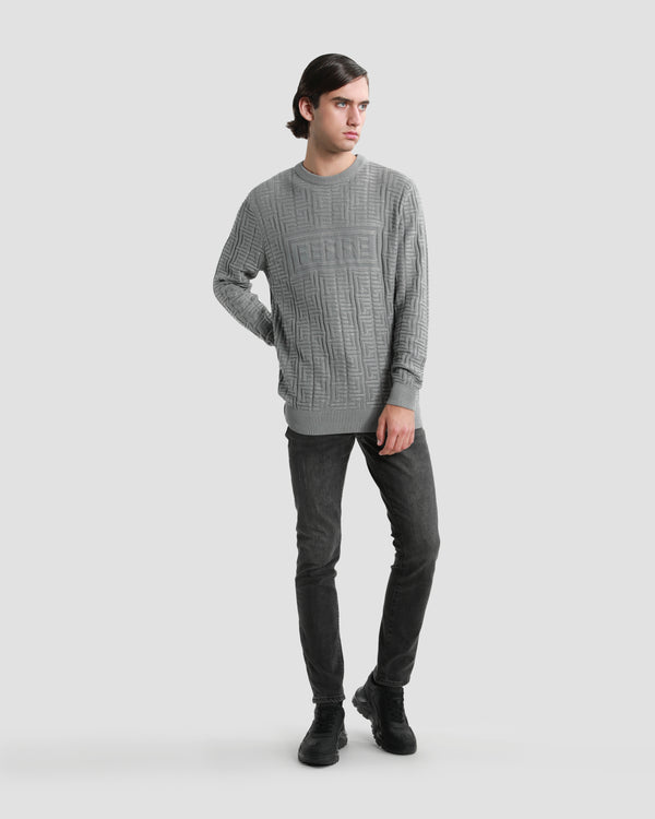 Gianfranco Ferre Ferre All-Over Knitted Sweater Grey