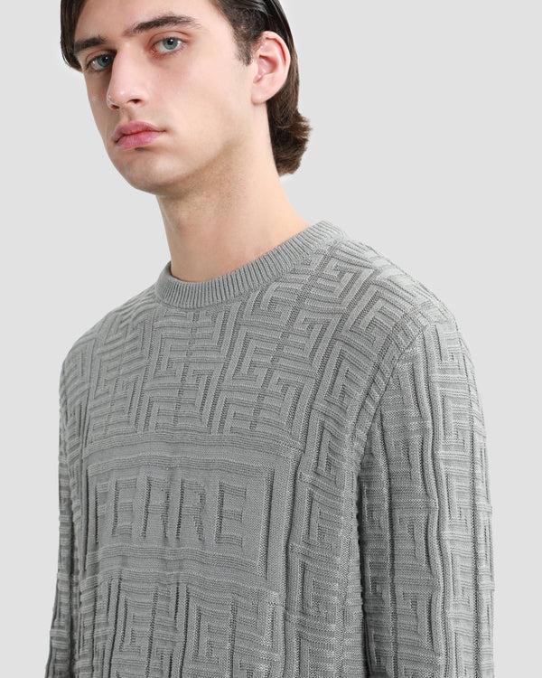 Gianfranco Ferre Ferre All-Over Knitted Sweater Grey