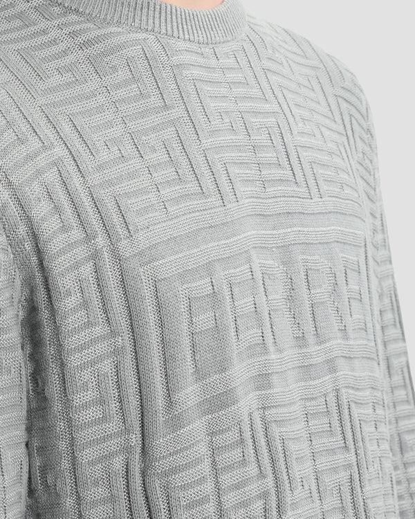 Gianfranco Ferre Ferre All-Over Knitted Sweater Grey
