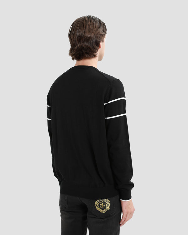 Gianfranco Ferre Ferre Branding Chest Sweater Black