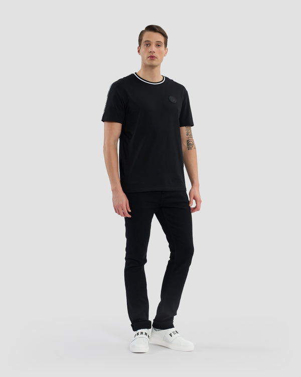 Gianfranco Ferre Ferré Branding Taped T-Shirt Black