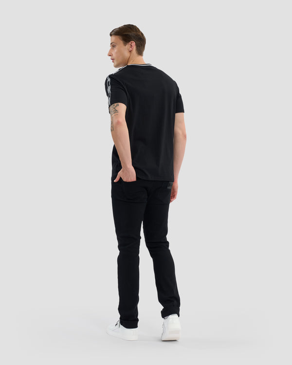 Gianfranco Ferre Ferré Branding Taped T-Shirt Black