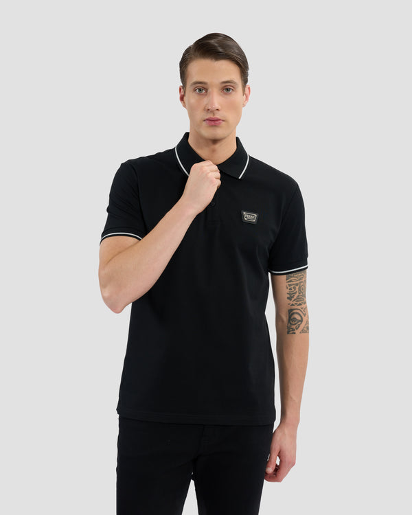 gianfranco ferre Ferré Embellished Chest Polo Shirt Black