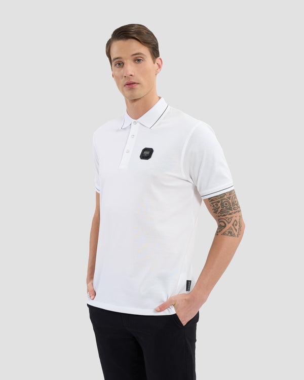 gianfranco ferre Ferré Embellished Sleeve Polo Shirt White