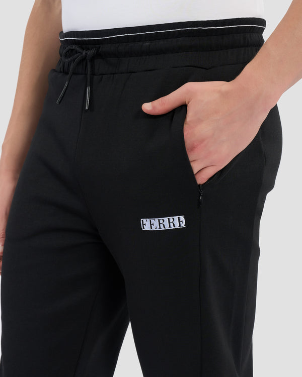 Gianfranco Ferre Ferré Embroidered Track Pants Black