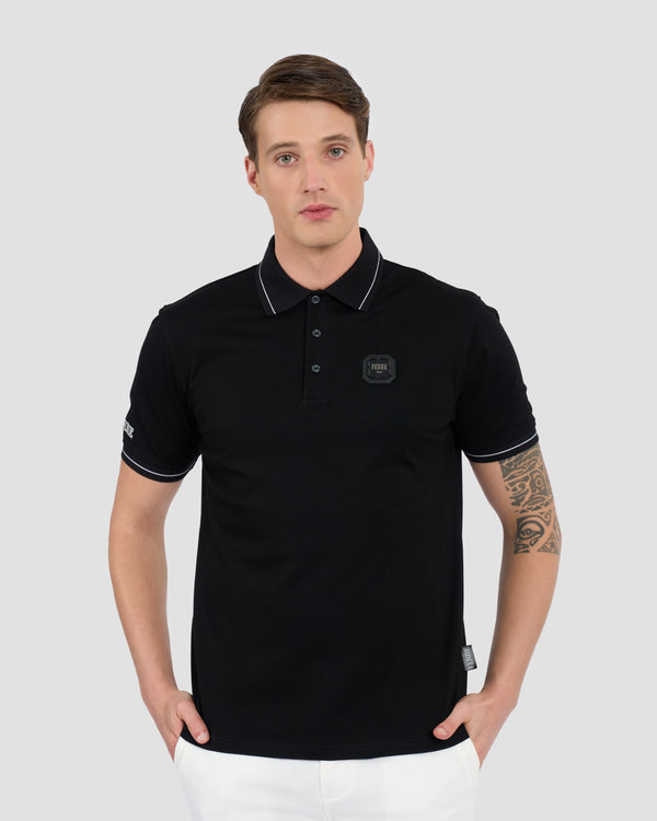 gianfranco ferre Ferré Printed Sleeve Polo Shirt Black