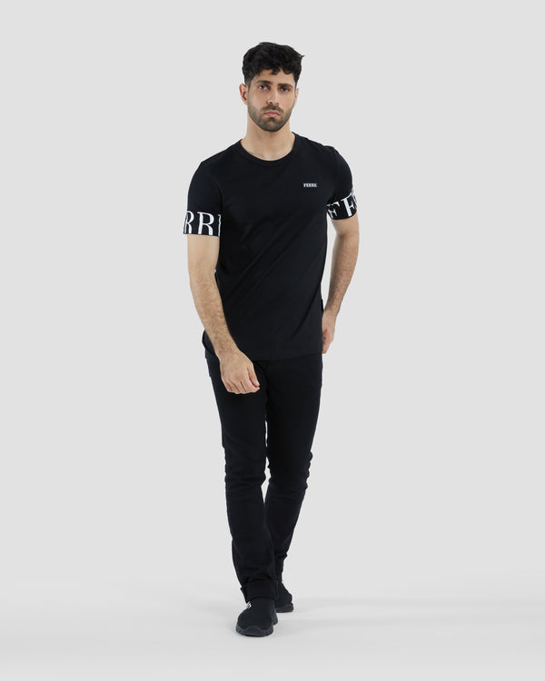 Gianfranco Ferre Ferré Printed Sleeve T-shirt Black