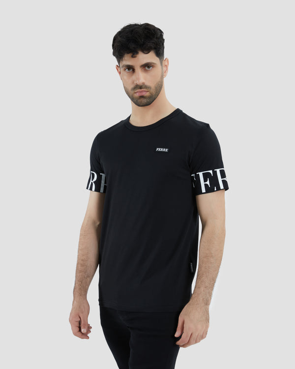 gianfranco ferre Ferré Printed Sleeve T-shirt Black