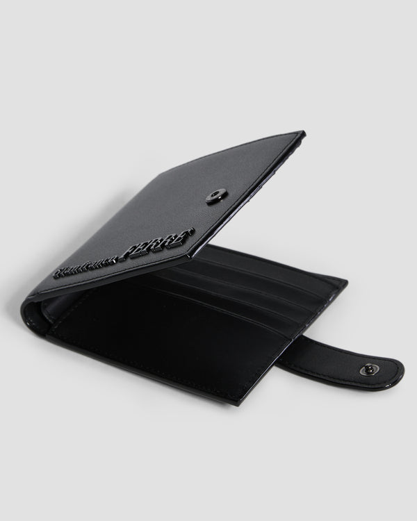 Gianfranco Ferre Flapped Bifold Wallet - Eight Slots Black