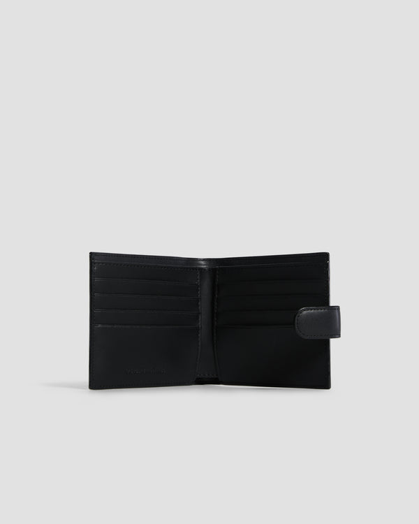 Gianfranco Ferre Flapped Bifold Wallet - Eight Slots Black