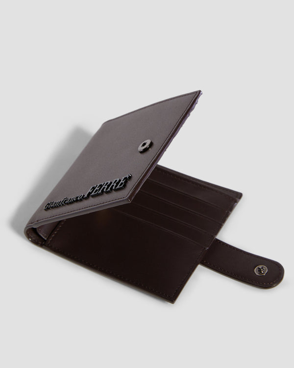 Gianfranco Ferre Flapped Bifold Wallet - Eight Slots Brown