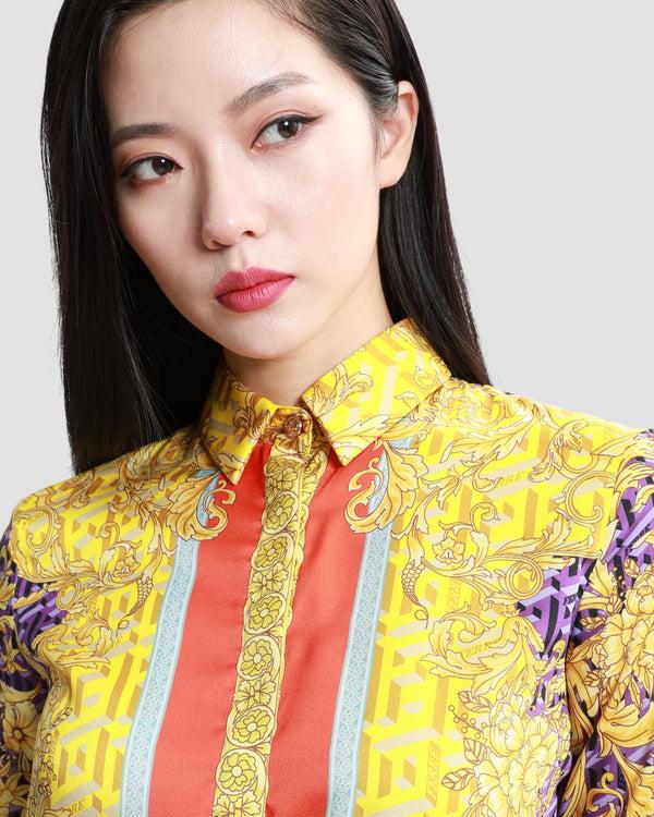 Gianfranco Ferre Geometric Baroque Print Shirt Multicolor