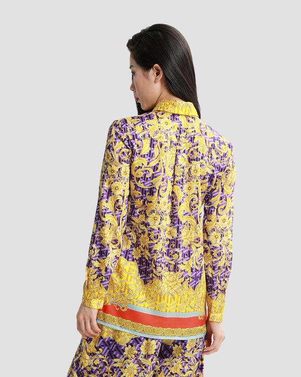 Gianfranco Ferre Geometric Baroque Print Shirt Multicolor