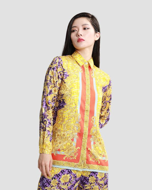 gianfranco ferre Geometric Baroque Print Shirt Multicolor