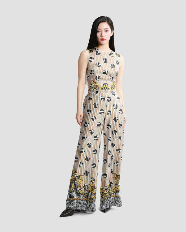 Gianfranco Ferre Geometric Baroque Trouser Multicolor