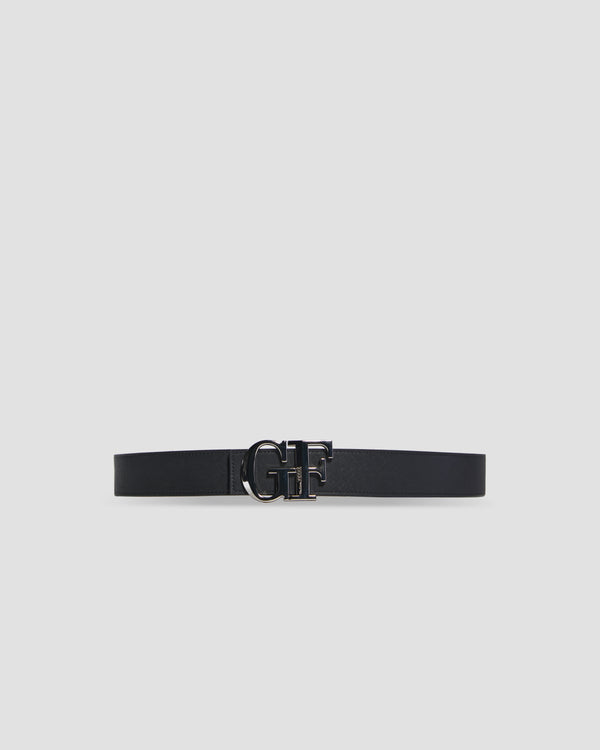 gianfranco ferre GF Monogram Buckle Belt Black & Brown
