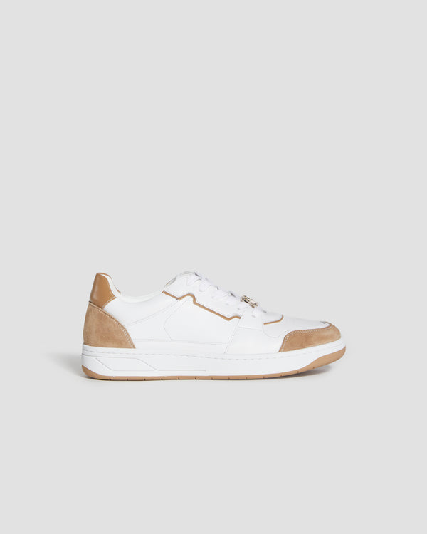gianfranco ferre GF White And Beige Signature Sneakers White